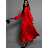 Červené elegantné šaty WOMAN s dlhým rukávom