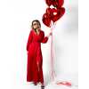44121 6 cervene elegantni saty woman s dlouhym rukavem