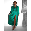 44253 1 zelene elegantni saty woman s dlouhym rukavem