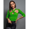 44688 2 zeleny elegantni top local s vystrihem