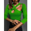 44688 3 zeleny elegantni top local s vystrihem