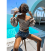 44802 7 bezovy crop top acrid s volanky