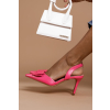 Ružové topánky na podpätku MELENIA so sponou