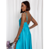 45165 6 tyrkysove dlouhe leskle saty perfectly