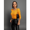 44934 oranzove elegantni body imogen s vycpanymi rameny