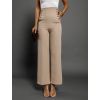 Béžové elegantní kalhoty CANDYFLO se zlatými knoflíky (Veľkosť L)