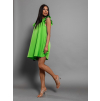 45591 2 neonove zelene elegantni saty variety s volanky