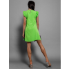 45591 4 neonove zelene elegantni saty variety s volanky