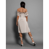 45747 4 bezove elegantni saty garland s volanky