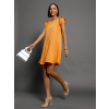 45954 3 oranzove elegantni saty variety s volanky