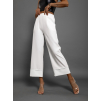 Biele elegantné culottes nohavice TRILL