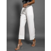 Biele elegantné culottes nohavice TRILL