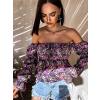 46923 1 fialova halenka hajima s kvetinovym vzorem