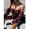 46959 4 cerna halenka hajima s kvetinovym vzorem