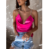46995 4 ruzovy leskly top pelly se trpytivymi raminky