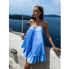 46023 9 svetle modre volankove saty glassy volneho strihu
