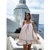 46146 11 bezove volankove saty glassy volneho strihu
