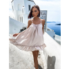 46146 2 bezove volankove saty glassy volneho strihu
