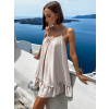 46146 7 bezove volankove saty glassy volneho strihu