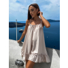 46146 9 bezove volankove saty glassy volneho strihu
