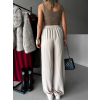 46701 3 bezove elegantni kalhoty coral s rozsirenymi nohavicemi