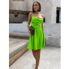 47367 2 svetle zelene leskle elegantni saty jewelry s prustrihy