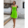47367 3 svetle zelene leskle elegantni saty jewelry s prustrihy