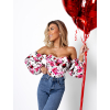 47466 6 bezovy kvetovany elegantni top lateral