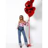 47466 8 bezovy kvetovany elegantni top lateral