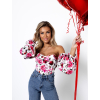 47466 11 bezovy kvetovany elegantni top lateral