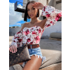 47466 3 bezovy kvetovany elegantni top lateral