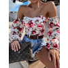 47466 5 bezovy kvetovany elegantni top lateral