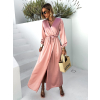 45939 6 staroruzove elegantni saty woman s dlouhym rukavem
