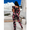 48060 3 cerny elegantni overal rosalyn s kvetinovym vzorem