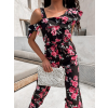 48060 2 cerny elegantni overal rosalyn s kvetinovym vzorem