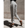 48099 2 bile elegantni kalhoty boysen s puntiky