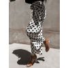 48099 5 bile elegantni kalhoty boysen s puntiky