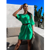 Zelené šaty EVERLEE so zaväzovaním