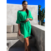 Zelené šaty EVERLEE so zaväzovaním