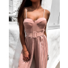 47298 6 staroruzovy overal hickory s plisovanymi kalhoty