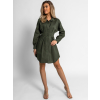 48342 4 khaki kosilove saty sierra na knofliky