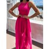 48351 7 tmave ruzove dlouhe saty cinderella s tylovou sukni