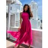 48351 1 tmave ruzove dlouhe saty cinderella s tylovou sukni