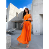 47361 12 oranzove dlouhe elegantni saty wireless