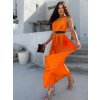47361 4 oranzove dlouhe elegantni saty wireless