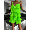 47985 7 neonove zelene saty stork s volanky