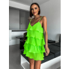 47985 1 neonove zelene saty stork s volanky
