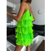 47985 2 neonove zelene saty stork s volanky