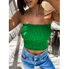 48054 3 zeleny elegantni crop top keet