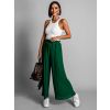 48576 2 zelene plisovane elegantni kalhoty selie